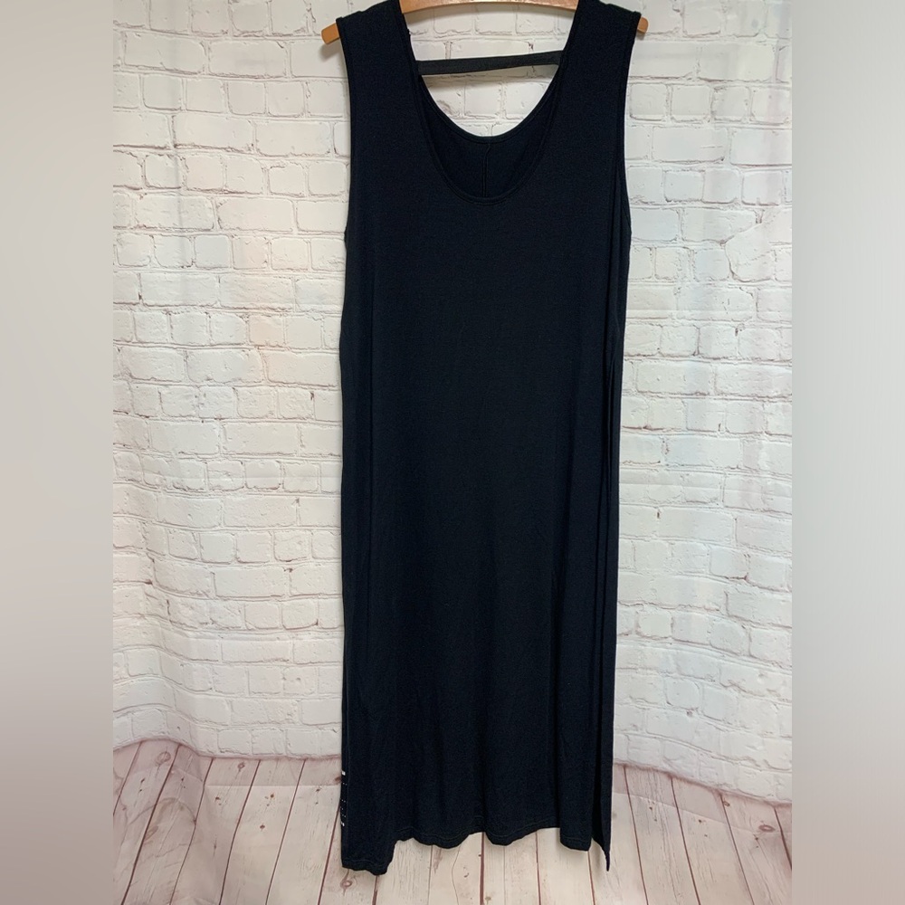 Luukaa Black Maxi Dress Sleeveless Knit - Picture 8 of 8